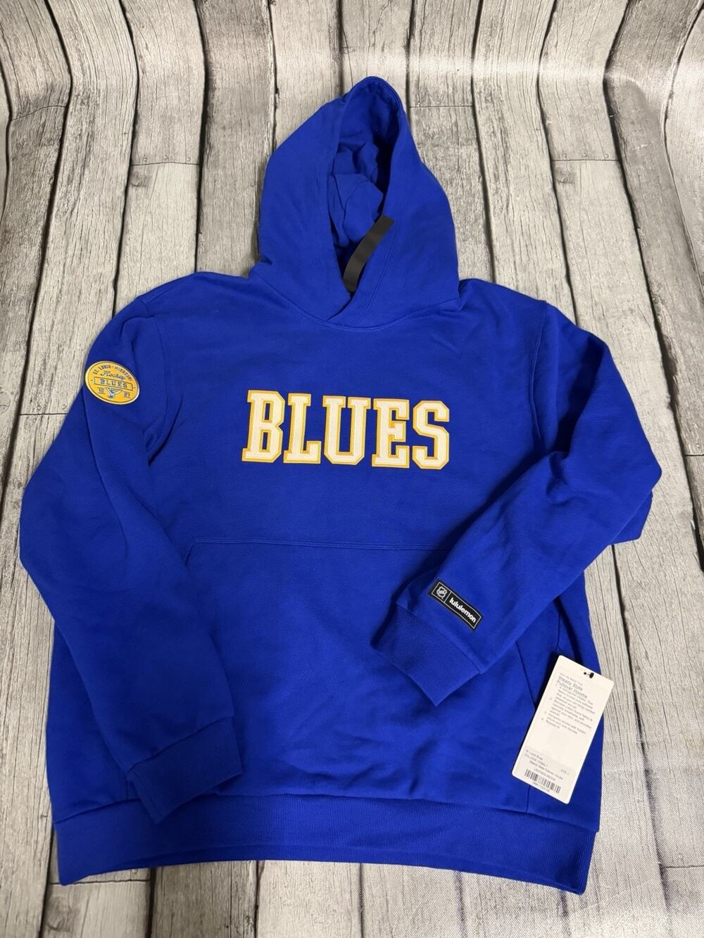 NWT Men’s Lululemon St Louis Blues Steady State Hoodie Large Blue